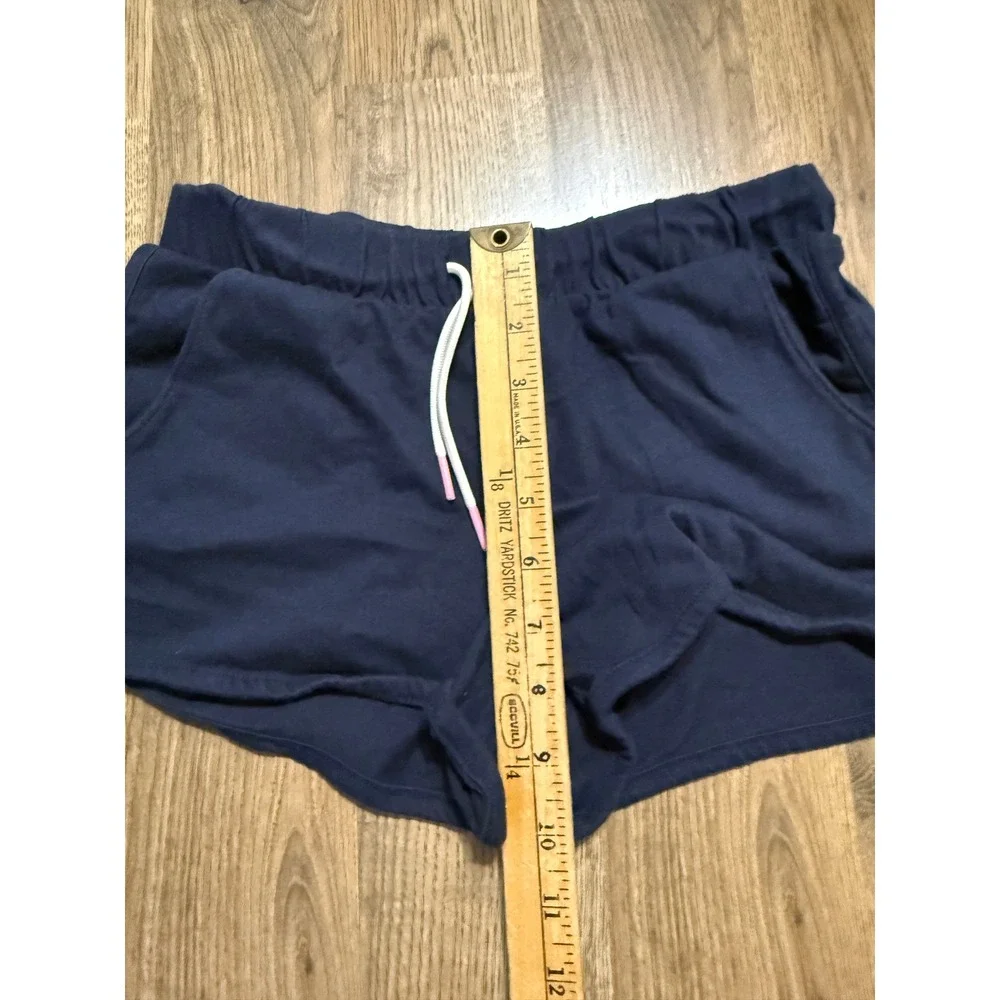 Old Navy Shorts Girls L 10-12 Navy Blue Kids Dolphin Hem Drawstring Excellent